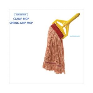 Boardwalk BWK503OR Super Loop Cotton/Synthetic Fiber Wet Mop Head - Large, Orange (12/Carton)