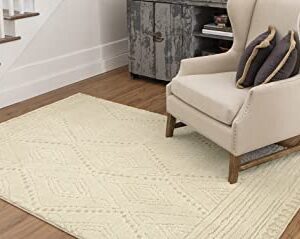 Mohawk Home Vado Modern Contemporary Geometric Sand 2' x 5' Area Rug Perfect for Living Room, Dining Room, Office