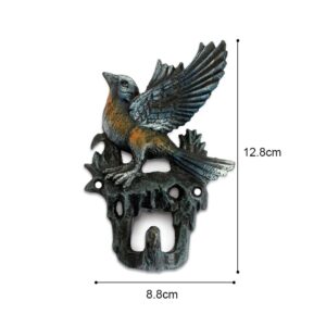 WINTENT Antique Cast Iron Bird Wall Hook Single, Rustic Coat Hooks for Wall,Decorative Wall Hook for Hanging Coats, Towels, Keys, Ropes