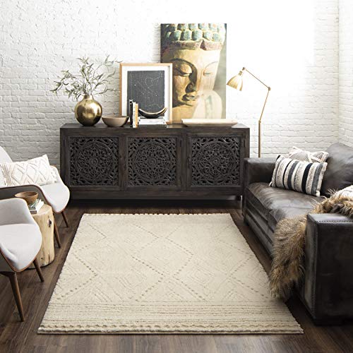 Mohawk Home Vado Modern Contemporary Geometric Sand 2' x 5' Area Rug Perfect for Living Room, Dining Room, Office