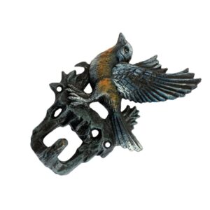 WINTENT Antique Cast Iron Bird Wall Hook Single, Rustic Coat Hooks for Wall,Decorative Wall Hook for Hanging Coats, Towels, Keys, Ropes