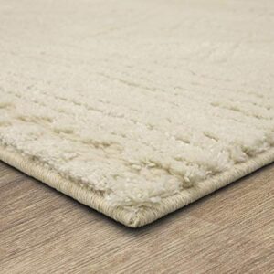 Mohawk Home Vado Modern Contemporary Geometric Sand 2' x 5' Area Rug Perfect for Living Room, Dining Room, Office