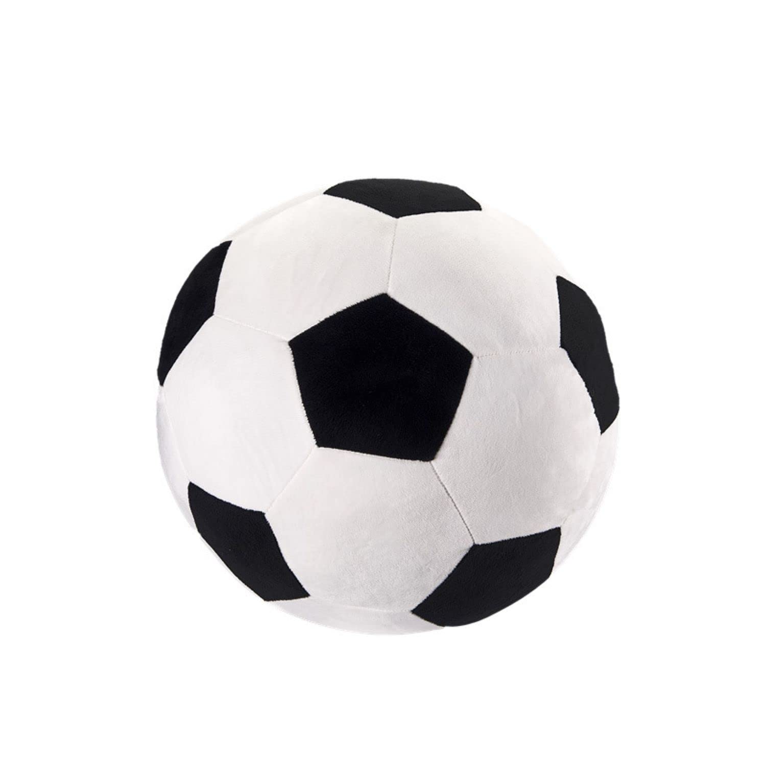 OurHonor Plush Soccer Ball, 11.8" Soft Soccer Stuffed Toy Soccerball Throw Pillow Fluffy Football Plushies Toy Sport Gift for Boy & Girls Chrismas Decor