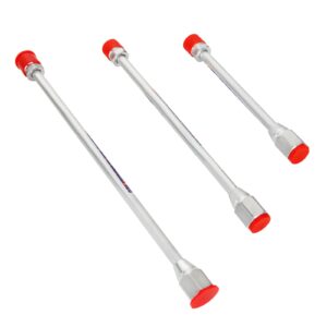 jmiatry 3 packs airless paint sprayer extension, 3 size paint sprayer extension wand with red guard, paint sprayer extension pole for airless sprayers (8 inch / 12 inch / 15 inch)