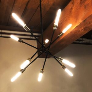 4 Pack T10 LED Bulb 8W Dimmable E26 Base Tubular Light Bulb 2700K Warm White 75W Equivalent 800lm 7.3in Bulb for Rustic Pendant, Wall scones Tube Light Bulbs Desk Lamp Vintage Edison Long Light Bulbs