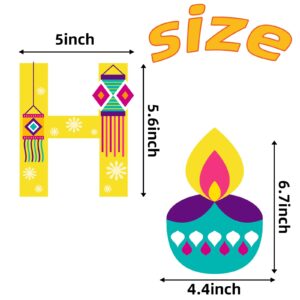 Diwali Decorations Happy Diwali Banner Hanging Swirls Kit Diwali Decor Hanging Decorations Diwali Rangoli Diya Hanging Decors for House Happy Diwali Banner for Home