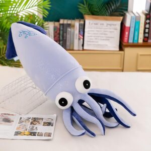 27.5inch Giant Squid Stuffed AnimalToy Plush Toy Soft Fish Cushion Pillow SquidPlush Toy Pillows Used for Home Decoration Gifts