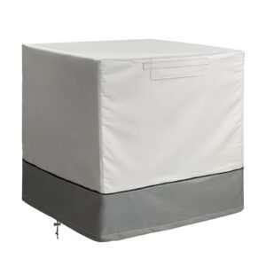 liamoy air conditioner cover for outside units - ac cover waterproof and durable, square fits 30 x 30 x 32 inches