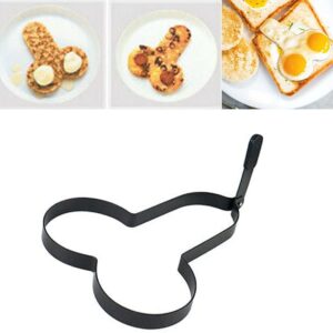 Funny Cock Fried Egg Rings Mold,Home Kitchen Spoof Omelet Fun Molds,Breakfast Omelet Molds,Fun Egg Molding Moulds with Anti-Scald Handles,DIY Kitchen Accessories Gadget Egg Fried Mould (Type A)