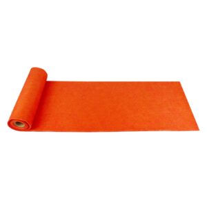 jtnohx large felt for crafts, 98.5"x15.75" flexible felt fabric, large size felt sheets, 1.4mm thickness soft felt runner for step and display event and ceremoney (orange)