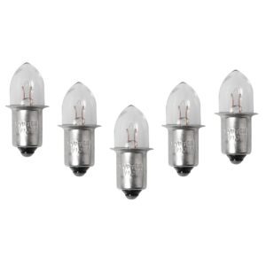 dgbrsm 5pcs 4d 4.8v 0.75a bayonet base krypton replacement bulb for flashlight replacement bulb torches work light flashlight bulbs