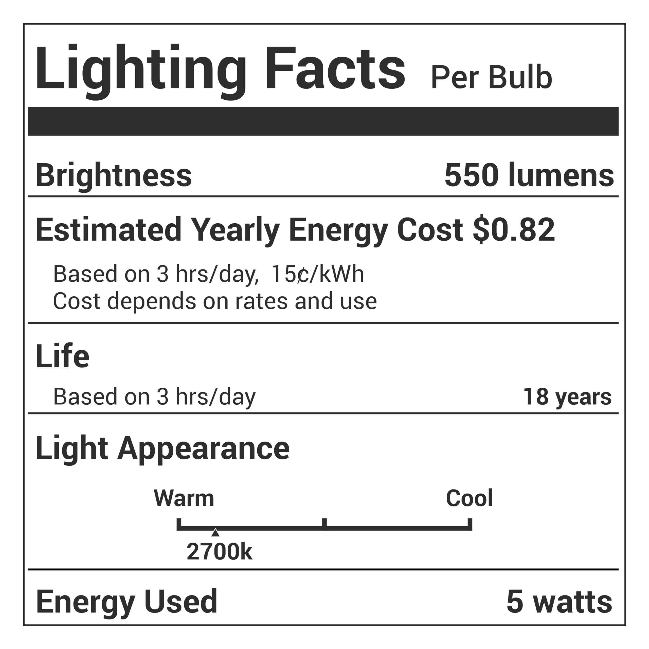 BlueStars Christmas Decoration T45 T14 Tubular E26 Edison LED Light Bulb 120V 5W (60W Equivalent), 2700K Warm White 550lm, Clear Glass for Ceiling Fan, Chandeliers, Pendant, Wall Scones, 3 Packs