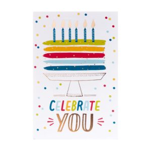 Hallmark Video Greetings Birthday Card - 'Celebrate You' Cake Design