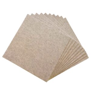 Jtnohx 3mm Thick Felt, Stiff Felt Sheets, 12" X 12" Heavy Felt for Crafts, 10 Pcs Hard Felt Fabric for DIY Project (Blend)