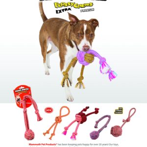 Mammoth Pet Products 43725185: Extra Flossy Chew Monkey Fist Dog Toy, 10In