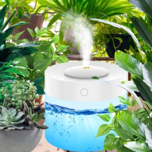 JTNFYUN Humidifier for Bedroom Cool mist humidifier with colorful lights for Home, Baby, Large Room with Auto Shut Off humidifier (1.2L, White)