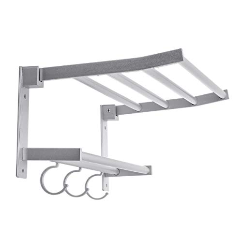 Acofuns Towel Holder Aluminum Bath Kitchen Hanger Set Holder Bar Rail Towel Rack