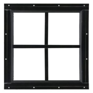 Shed Windows and More 12" x 12" Shed Windows Aluminum Black Flush