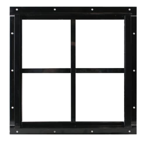 Shed Windows and More 12" x 12" Shed Windows Aluminum Black Flush