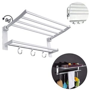 Acofuns Towel Holder Aluminum Bath Kitchen Hanger Set Holder Bar Rail Towel Rack