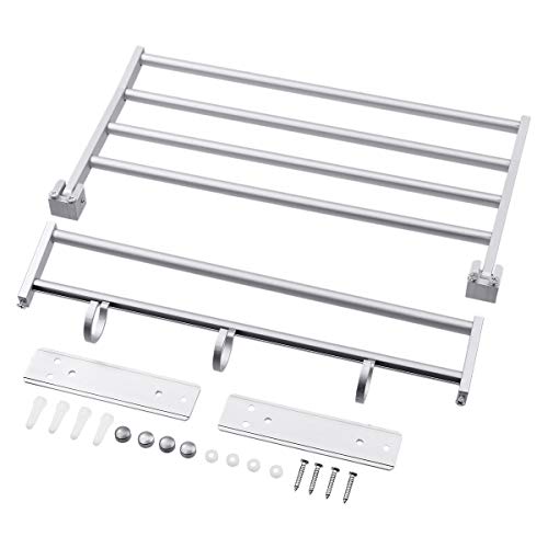 Acofuns Towel Holder Aluminum Bath Kitchen Hanger Set Holder Bar Rail Towel Rack