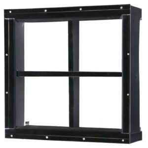 Shed Windows and More 12" x 12" Shed Windows Aluminum Black Flush