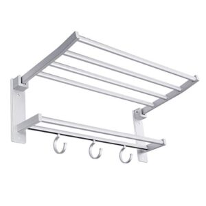 Acofuns Towel Holder Aluminum Bath Kitchen Hanger Set Holder Bar Rail Towel Rack