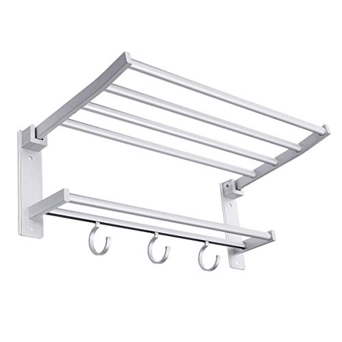 Acofuns Towel Holder Aluminum Bath Kitchen Hanger Set Holder Bar Rail Towel Rack