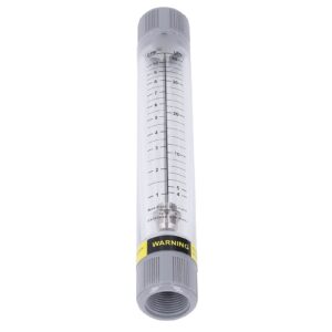 Flowmeter Flow Measuring Tool,Liquid Flow Flowmeter Tube Type 1‑10GPM Accurate Scale Transparent Acrylic Water Flow Meter G1 Female Thread, Water Rotameter Instantaneous for Factory Industry