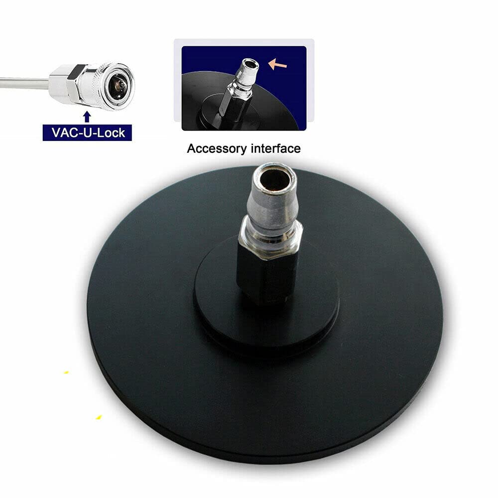 Suction Cup Adapter For Machine Vac-U-Lock with Quick Air Connector Device Attachment