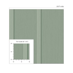 NextWall Faux Board and Batten Peel and Stick Wallpaper (Sage Green)