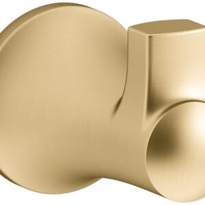 KOHLER K-21956 Tempered Single Robe Hook - Vibrant Brushed Moderne Brass