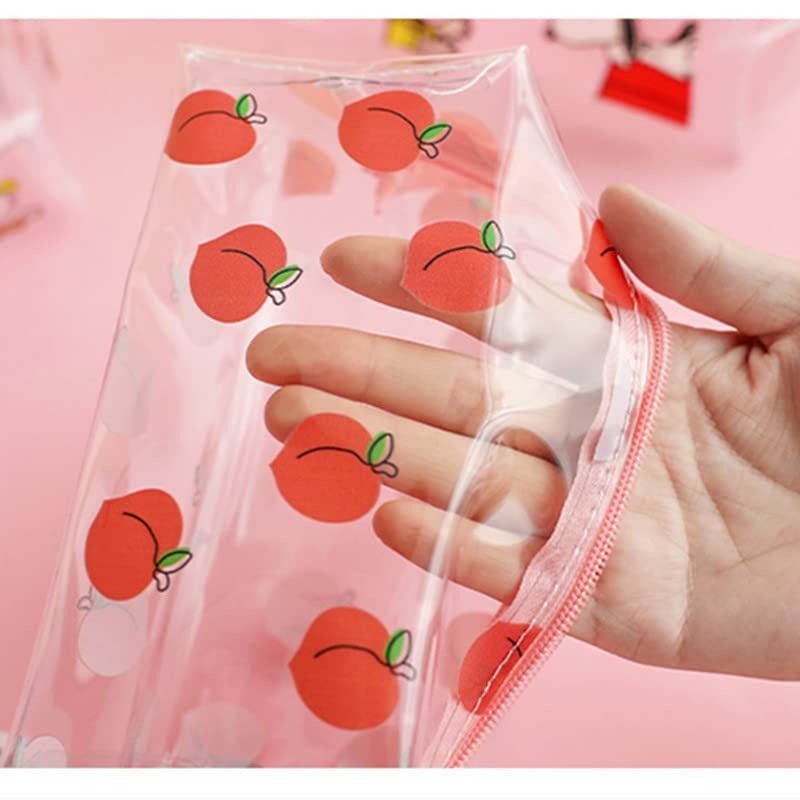 Cute Pencil Case Preppy Floral Pencil Pouch Big Capacity Preppy Stuffs Gift Clear Kawaii Makeup Cosmetic Travel Bag (floral)