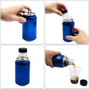 6 Pcs Can Covers for Drinks Cans, FineGood Reusable Soda Can Lids Anti-Dust Silicone Can Caps Can Bottle Top Lids for Beer Juice Energy Drinks