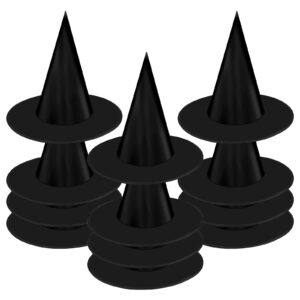 hifunwu 12 pieces halloween witch hats halloween costume witch hat witch costume accessory for halloween party decorations