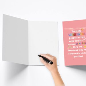 Sweet Positivity Card, Cute Encouragement Card, Thank You Card for Friend, Self Confidence Card, Friendship Card, Wonderful People