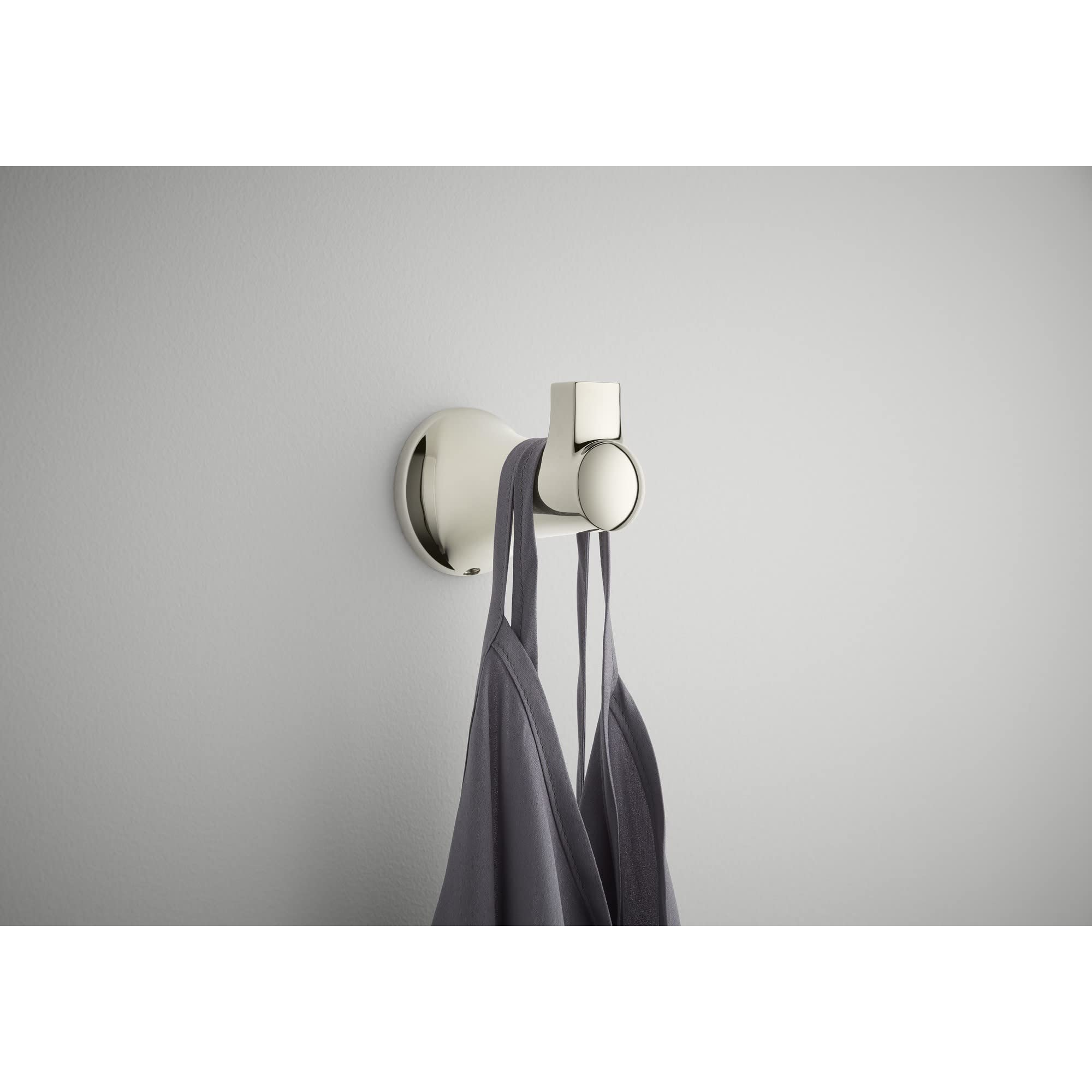 KOHLER K-21956 Tempered Single Robe Hook - Vibrant Brushed Moderne Brass