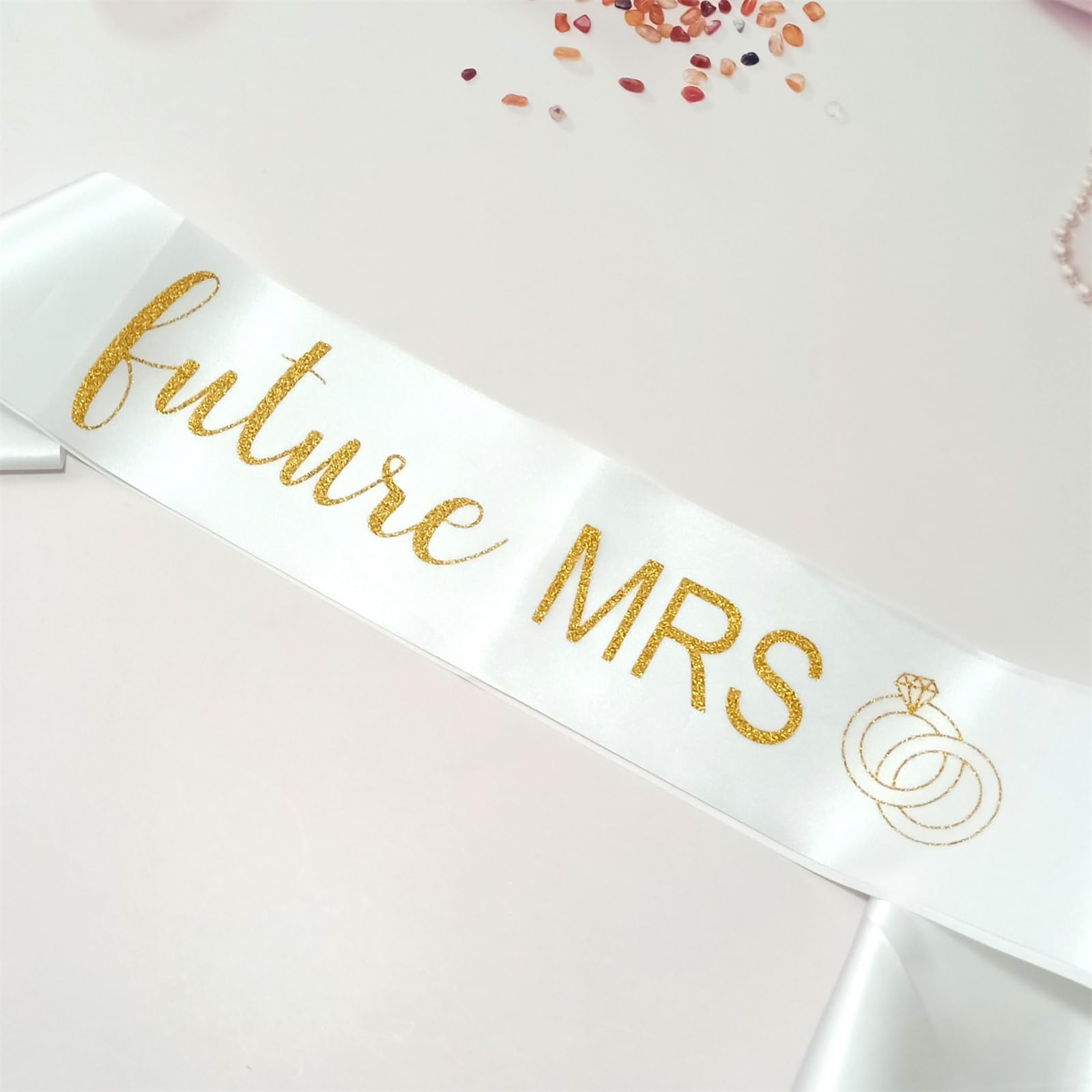 Magnusson's Garden Future Mrs Sash for Bride-to-Be, Bachelorette Party, Bridal Shower, Wedding Party Sash for Future Wifey