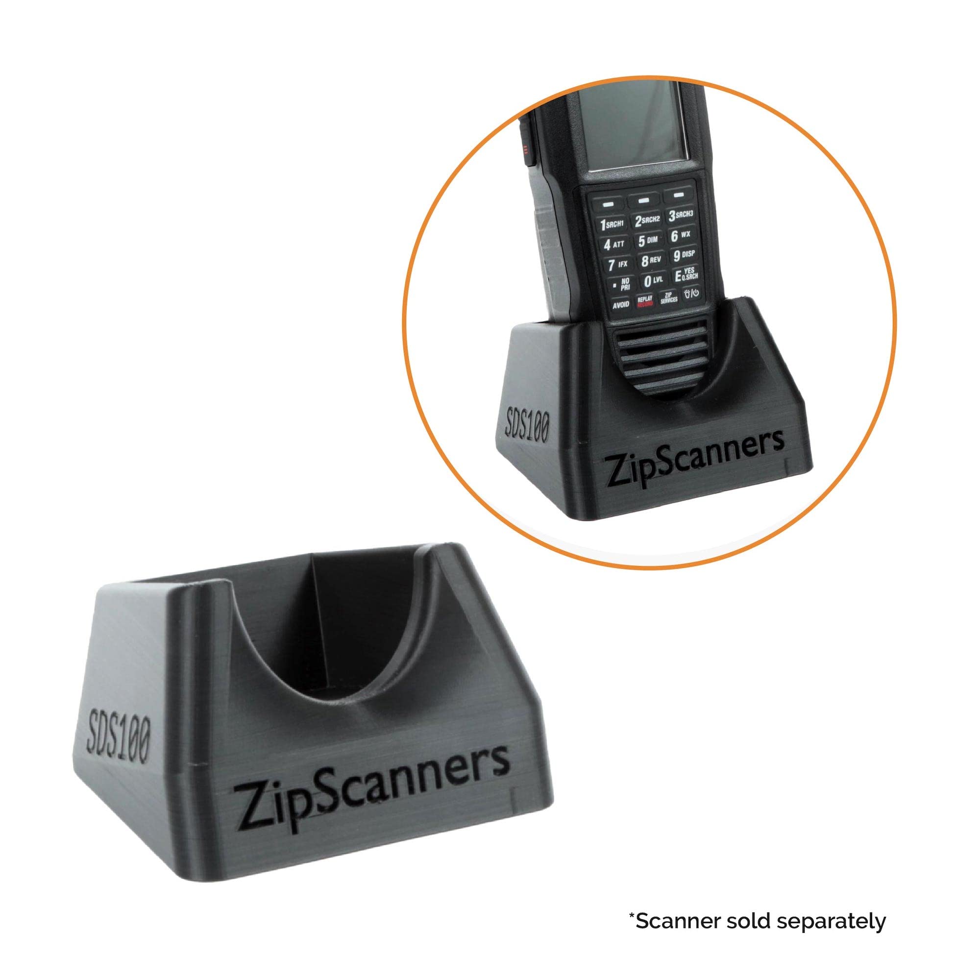 Desktop Stand for Uniden SDS100 Police Scanner | Police Scanner NOT Included | Designed for The Uniden SDS100 Handheld Police Scanner Only | Stand Police Scanner Upright & Toggle Between Frequencies