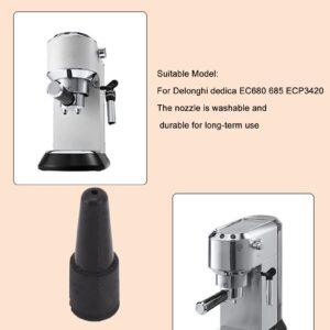 Coffee Machine Steam Nozzle,Hole Silicone Milk Foam Spout Replacement, Easy to Install and Washable for Delonghi Coffee Maker