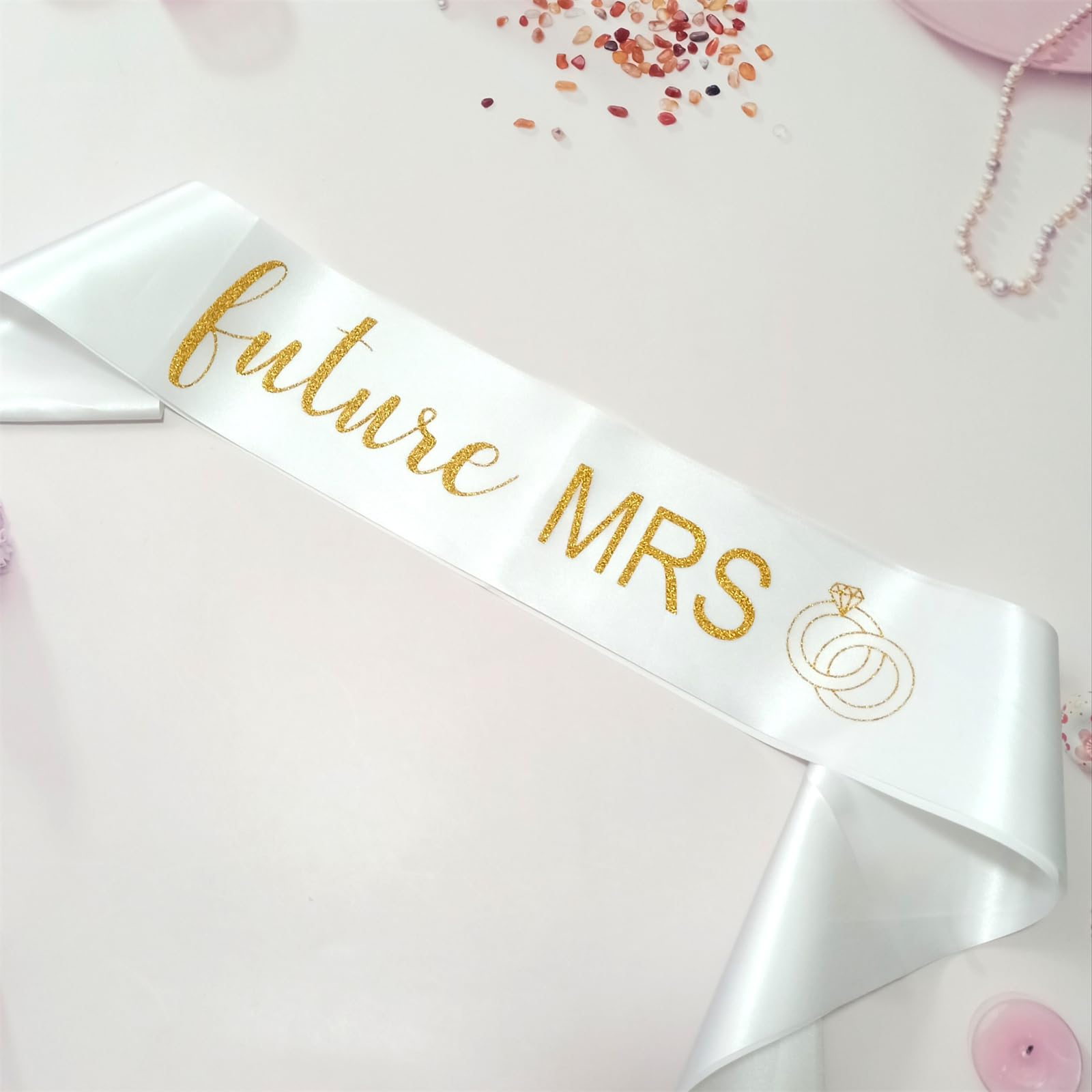 Magnusson's Garden Future Mrs Sash for Bride-to-Be, Bachelorette Party, Bridal Shower, Wedding Party Sash for Future Wifey