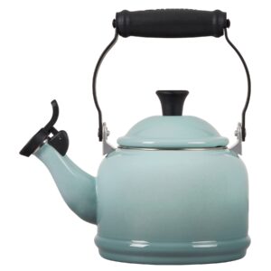 Le Creuset Enamel On Steel Demi Tea Kettle, 1.25 Quart, Sea Salt