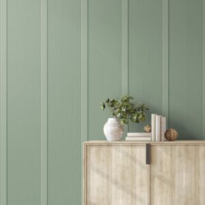 NextWall Faux Board and Batten Peel and Stick Wallpaper (Sage Green)