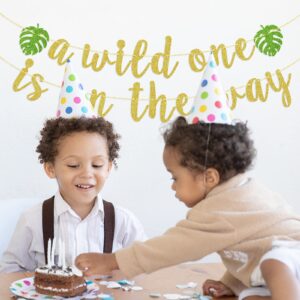 A Wild One is on the Way Banner, Safari Baby Shower Decoration, Welcome Baby Sign, Jungle Birthday Party Supplies