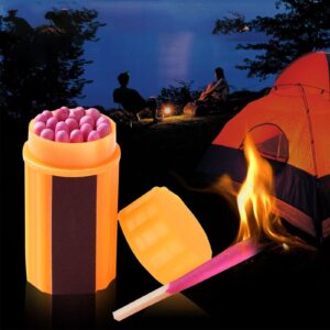 Waterproof Matches, 100Pcs Waterproof Matches Survival Kit with Case, Portable Stormproof Fire Starters Survival Tool for Outdoor Camping Hiking