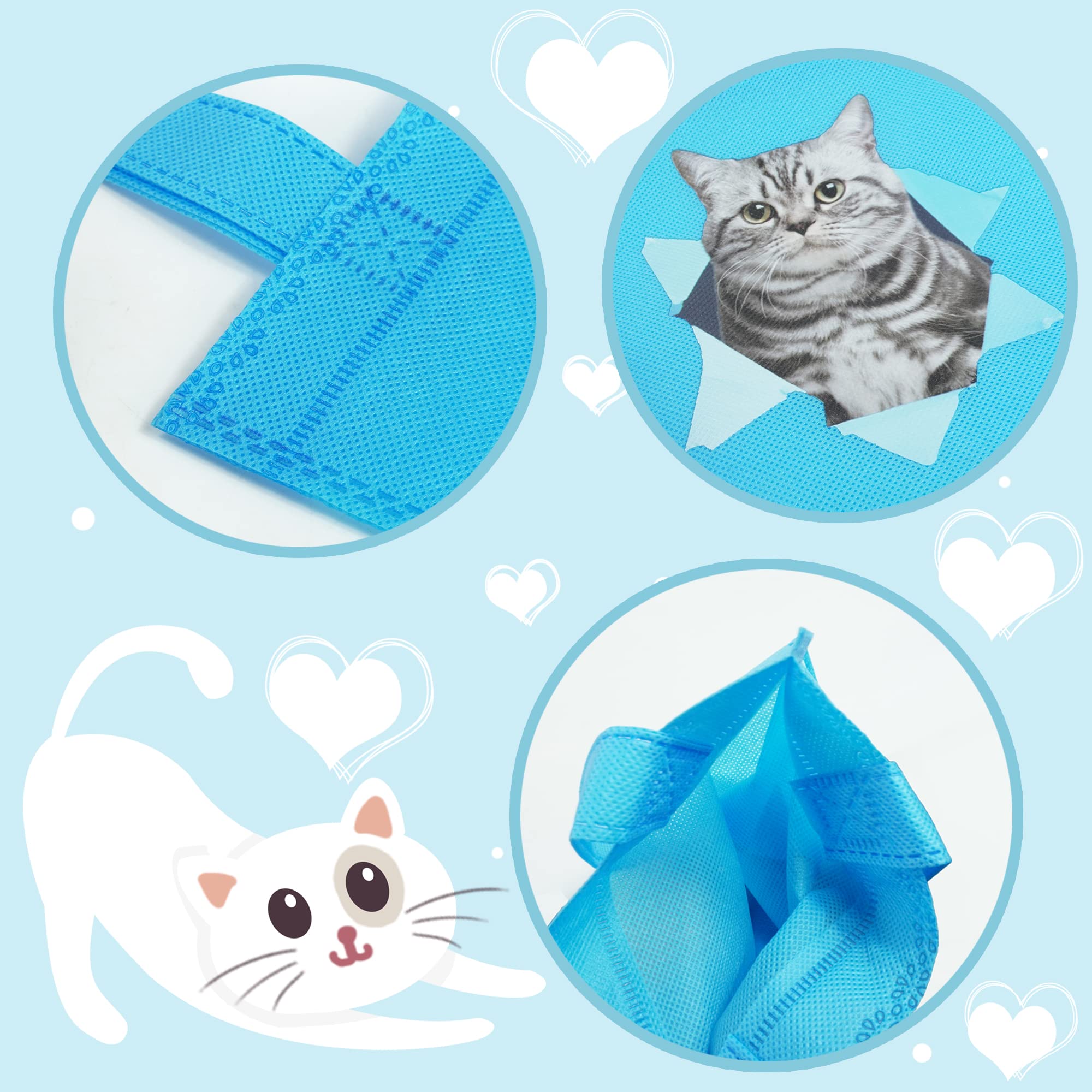 BANBALLON 20 PCS Cat Party Favor Bags Cat Birthday Party Supplies Pet Party Favor Bags Cat Goodie Bags for Cat Theme Birthday Party Classroom Baby Shower Supplies (Cat)