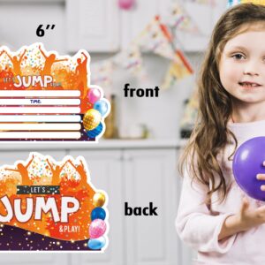 shupai Jump Birthday Invitations(30 Invitation + 30 Envelopes), Jump Birthday Party Supplies, Jump Party, Jump Party Decorations, Kids Birthday Invitations-027