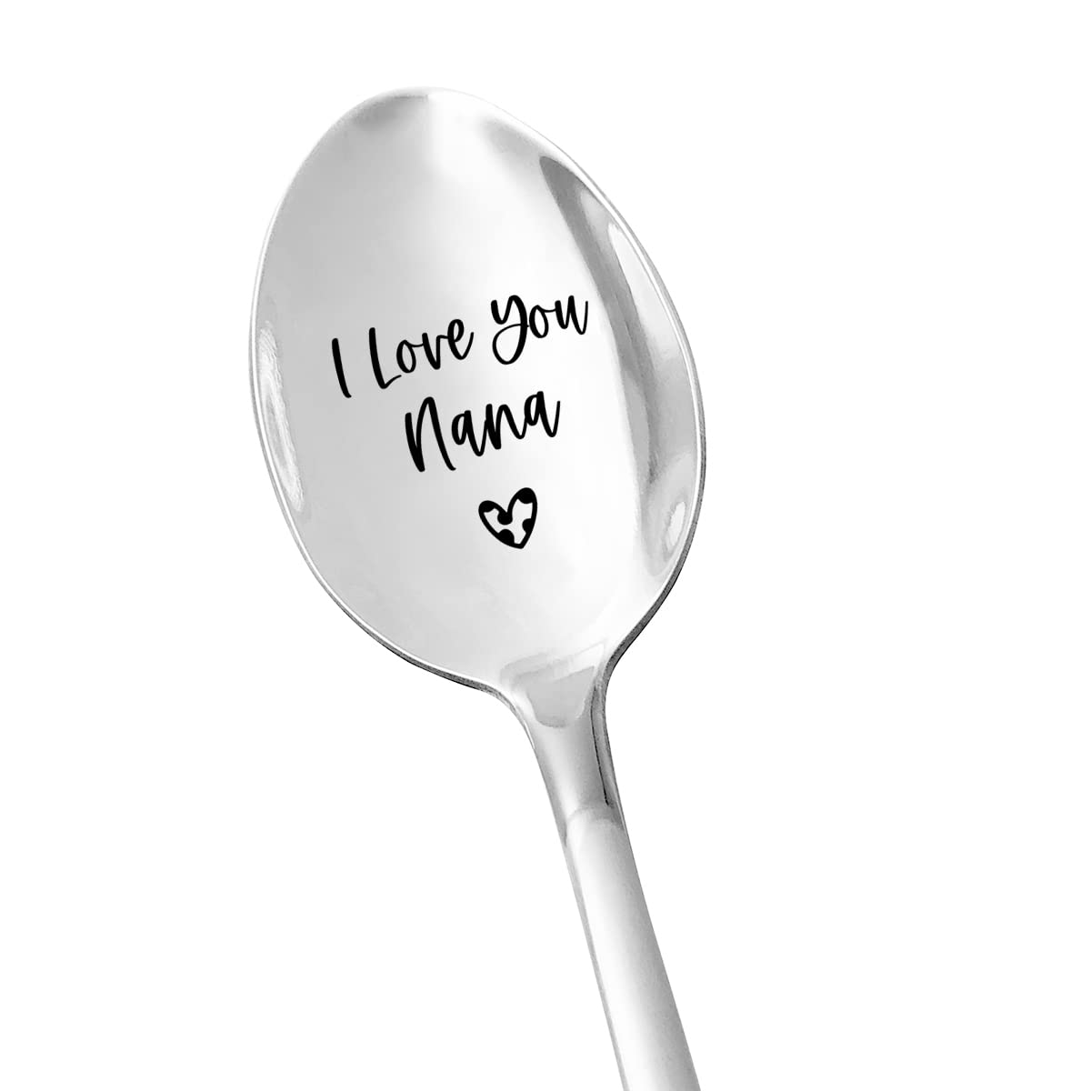 Best Nana Gifts - I Love You Nana Coffee Stainless Steel Engraved Spoon Funny Teaspoon Gift for Women Birthday Mother's Day Christmas