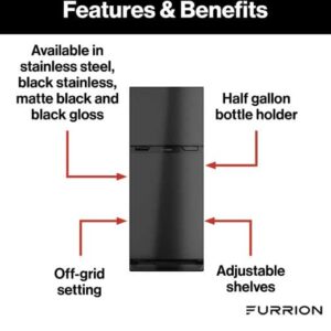 Furrion 111401 8 Cu.ft. Dc Right Hinge Ref. Blk