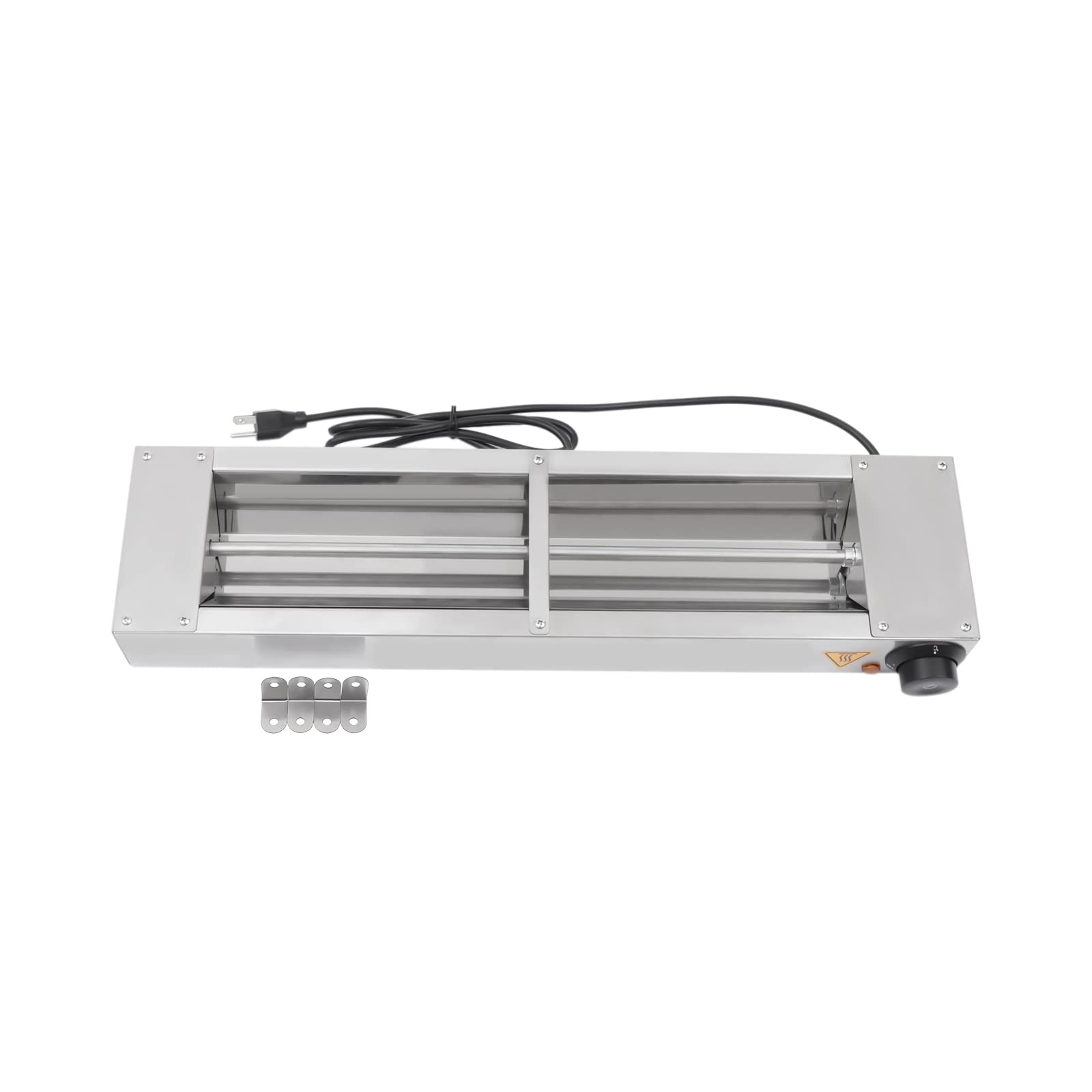 60" Electric Strip Heater 1000W 110V Commercial Grade Infrared Food Warmer Temperature Adjustable Overhead Warmer (60 Inch)